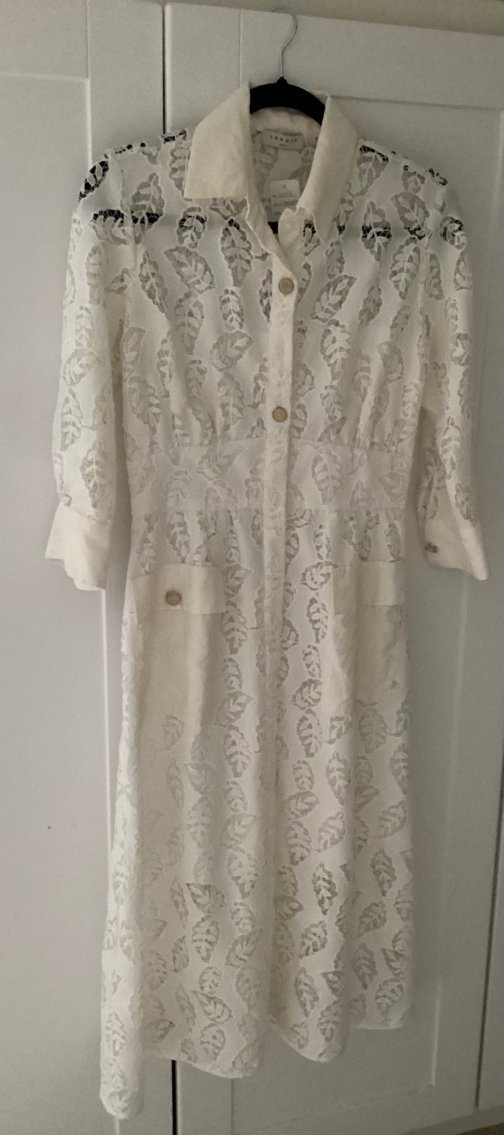 Sandro Cream ‘Zenali’ Dress Size 38