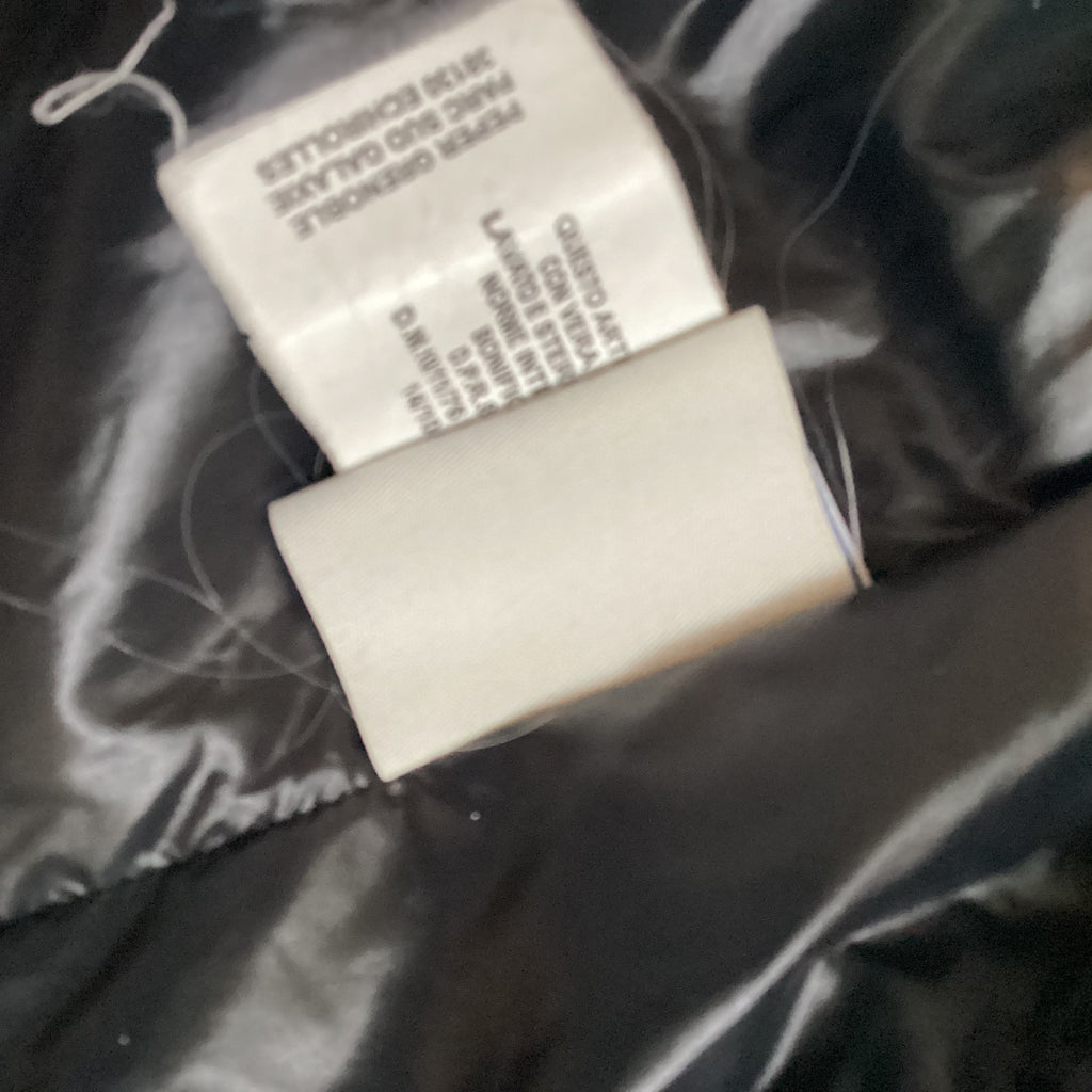 Moncler Black Fur Hood Parka Size 2