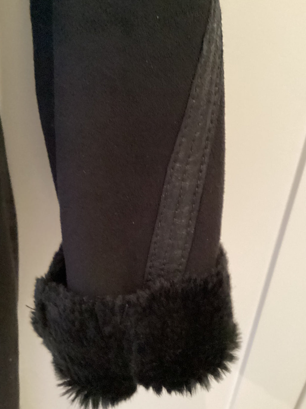 Armani Faux Suede and Fur Jacket Size 40