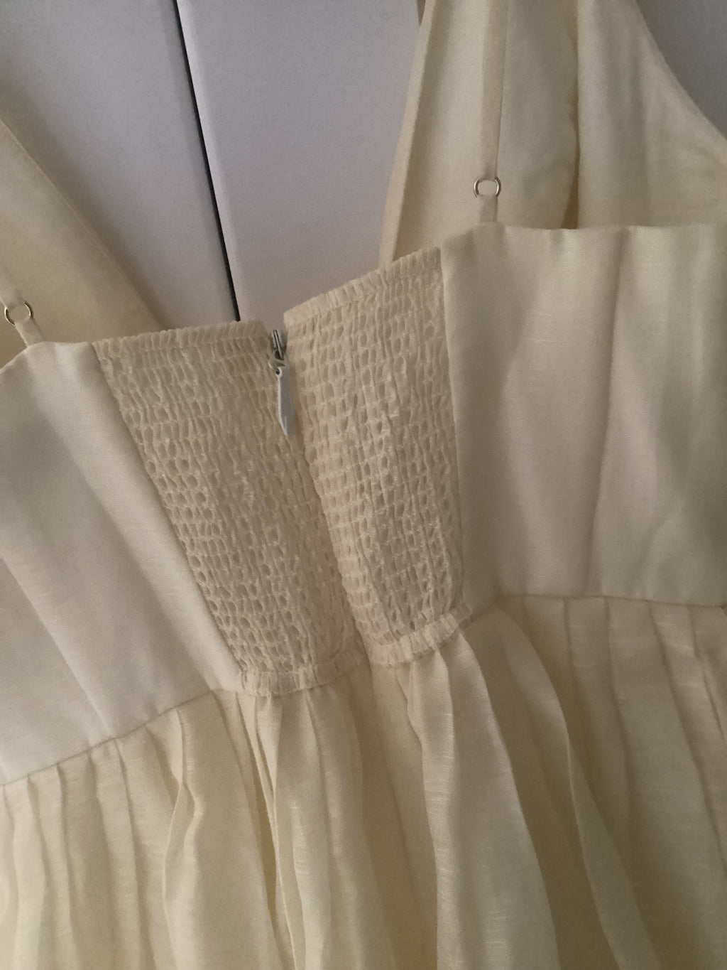 Zimmermann Lemon Silk & Linen Mini Dress Size 1 (S)
