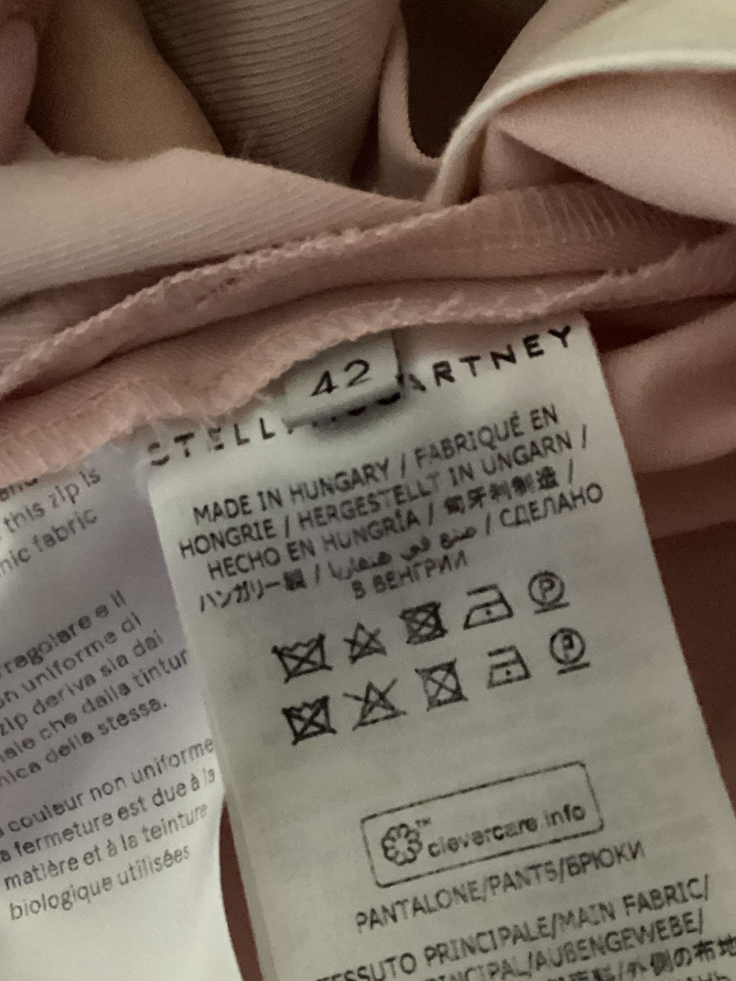 Stella McCartney Pink Trouser Suit 40/42