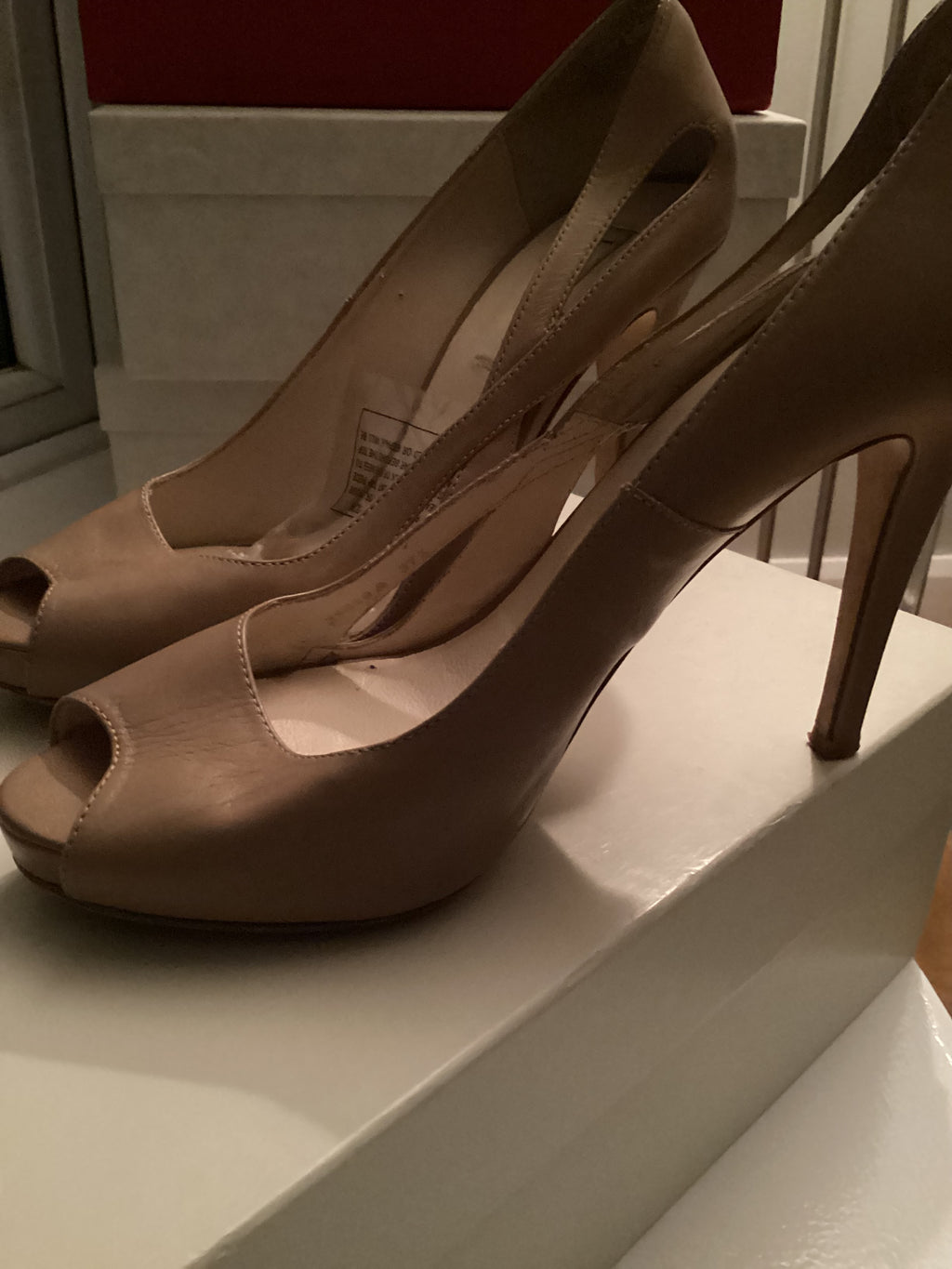 LK Bennett Beige Heels Size 37.5