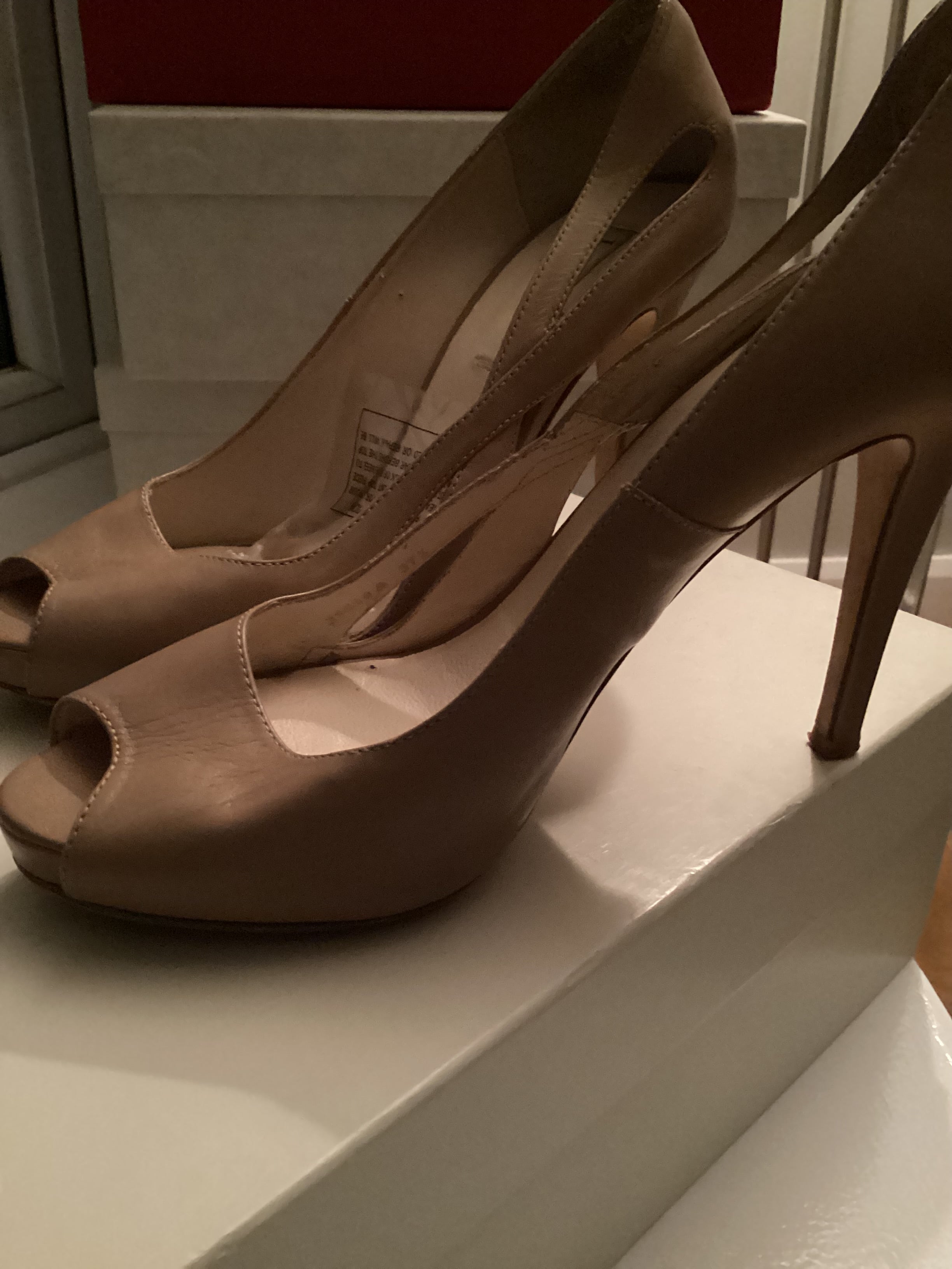 LK Bennett Beige Heels Size 37.5