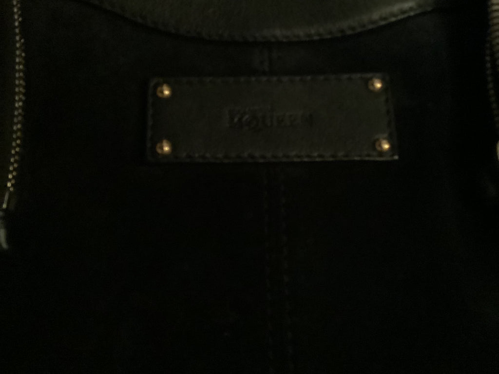 Alexander McQueen Black De Manta Clutch