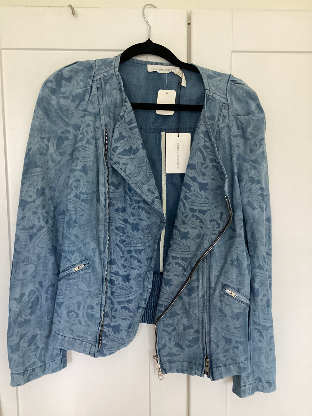 Isabel Marant Floral Denim Jacket Size 38.