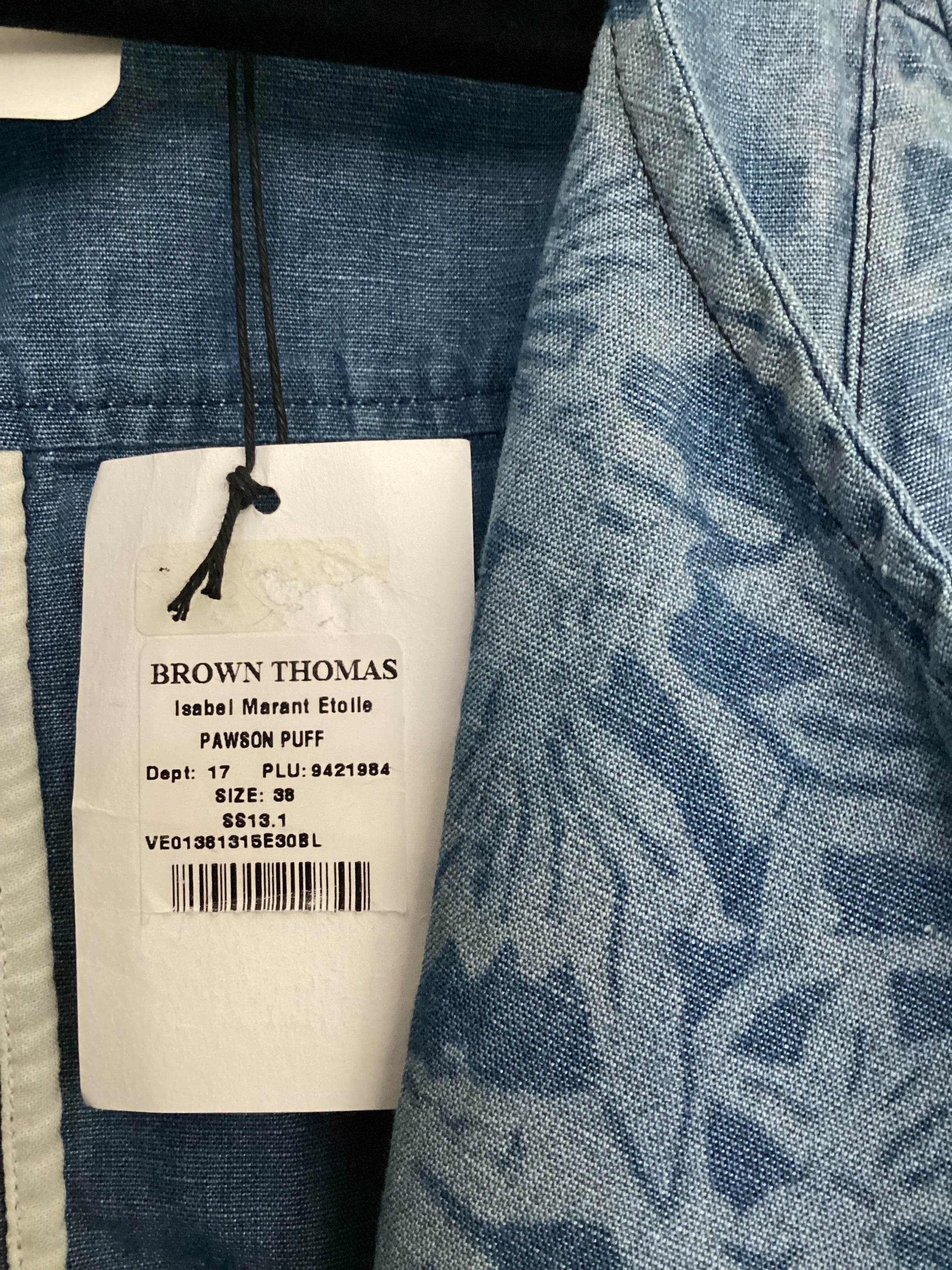 Isabel Marant Floral Denim Jacket Size 38.