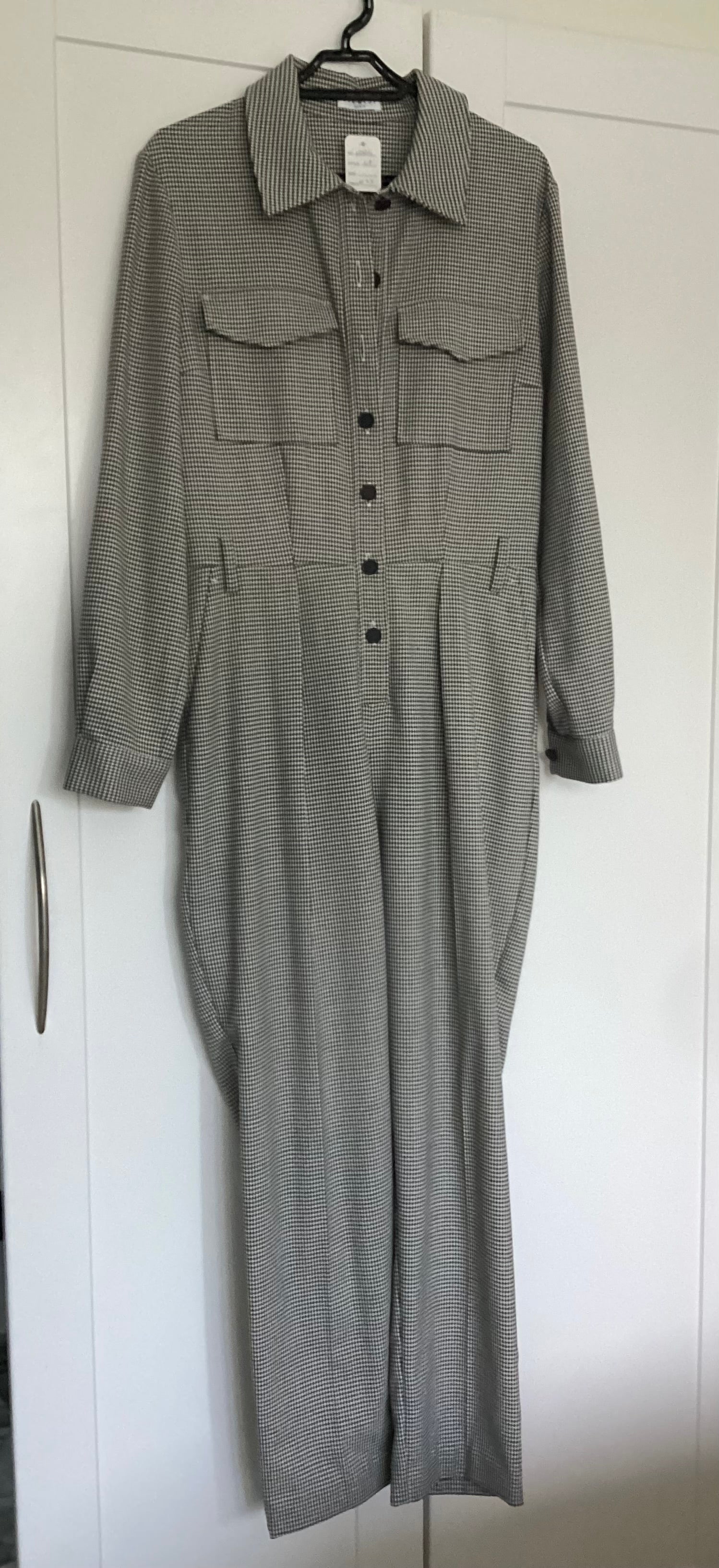 Claudie Pierlot Houndstooth Jumpsuit Size 38
