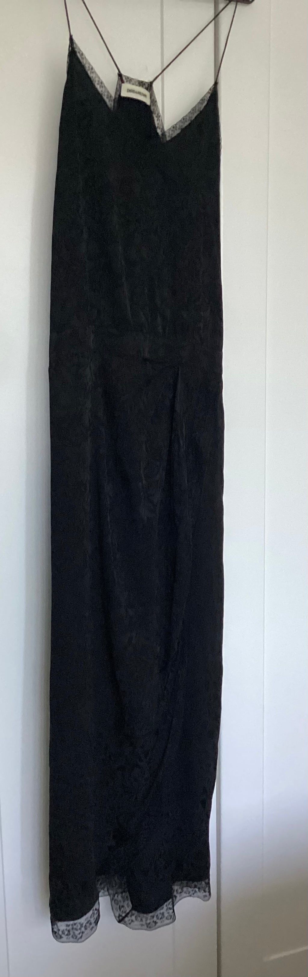 Zadig & Voltaire Black Rixi Jac Cami Dress Size S