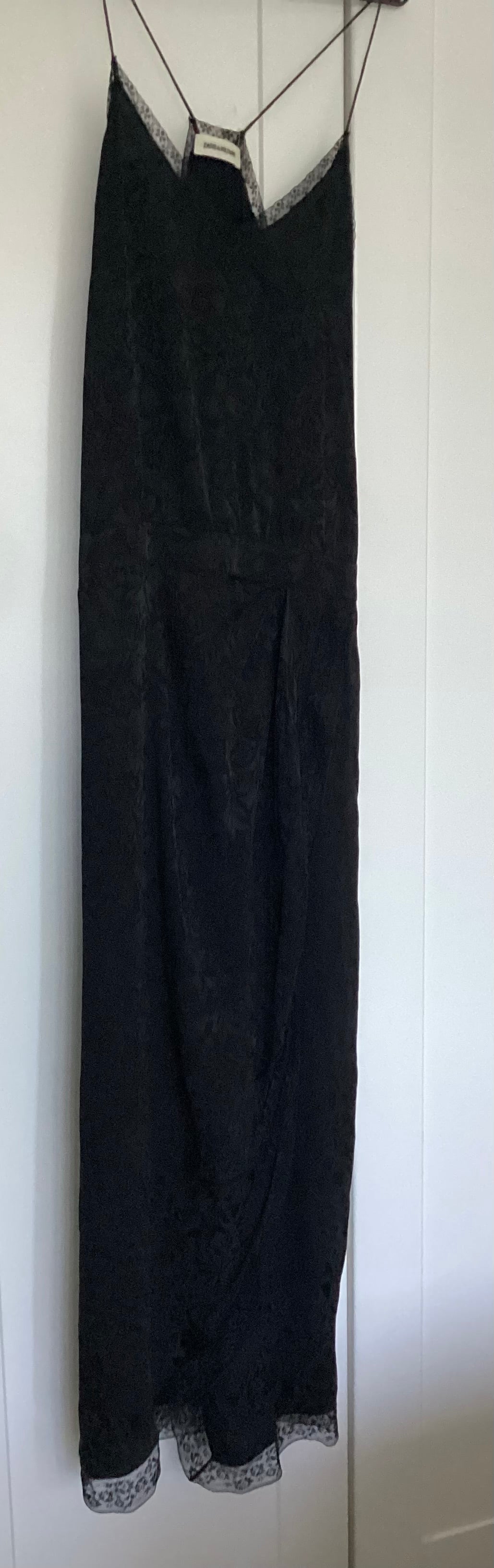 Zadig & Voltaire Black Rixi Jac Cami Dress Size S