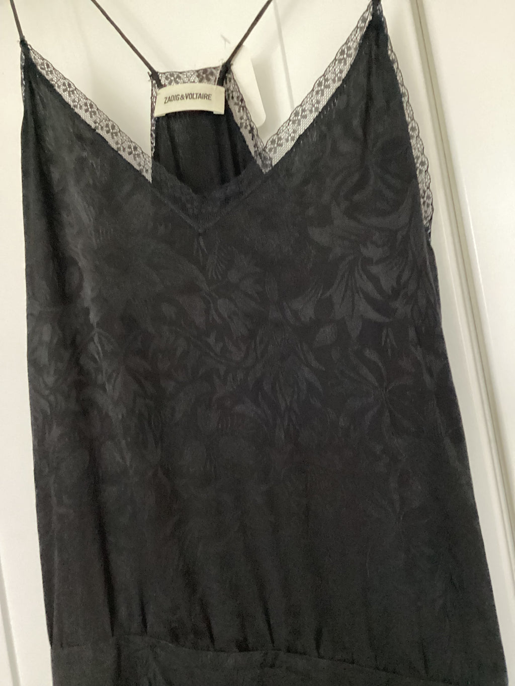 Zadig & Voltaire Black Rixi Jac Cami Dress Size S