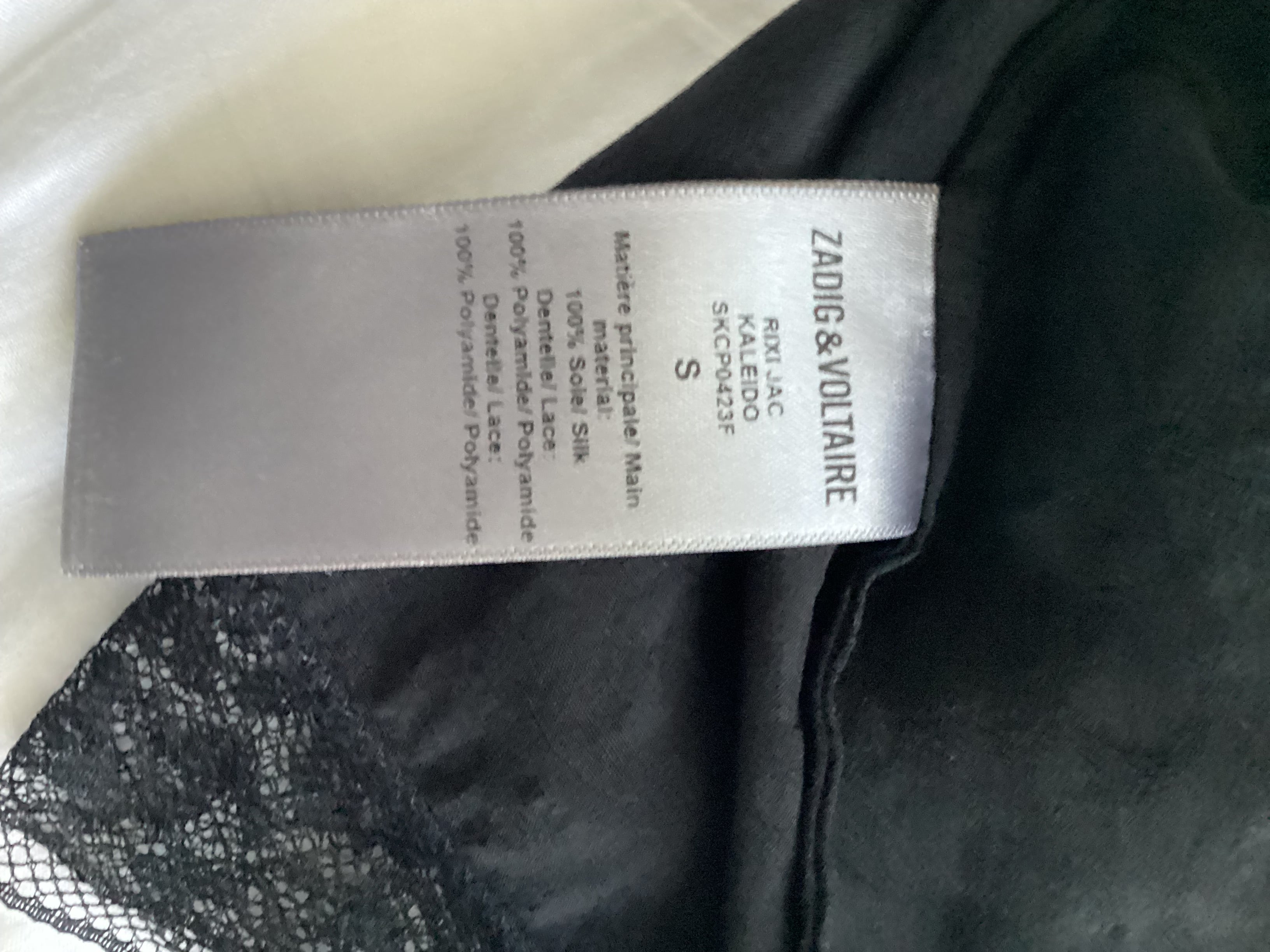 Zadig & Voltaire Black Rixi Jac Cami Dress Size S