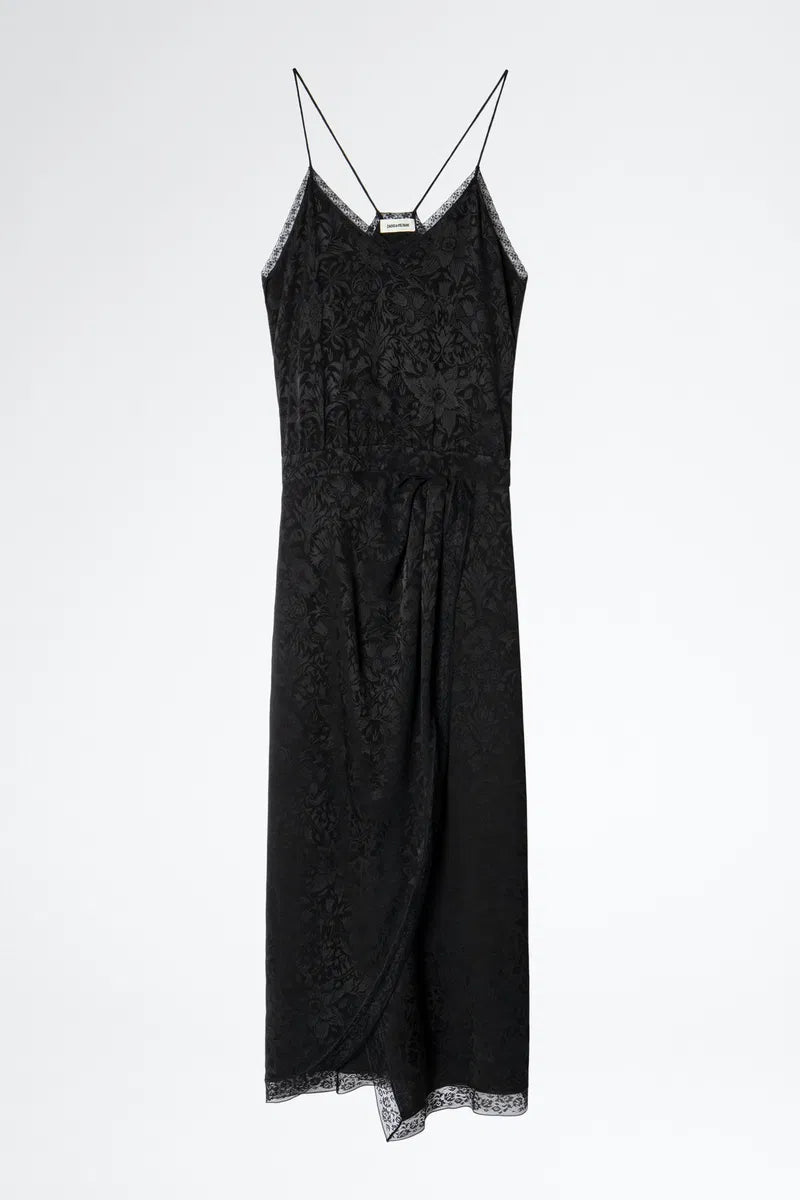 Zadig & Voltaire Black Rixi Jac Cami Dress Size S