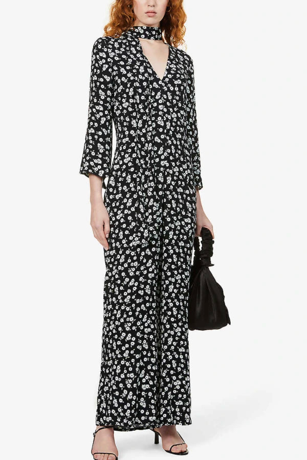Rixo ‘Ashley’ Daisy Print Jumpsuit Size S