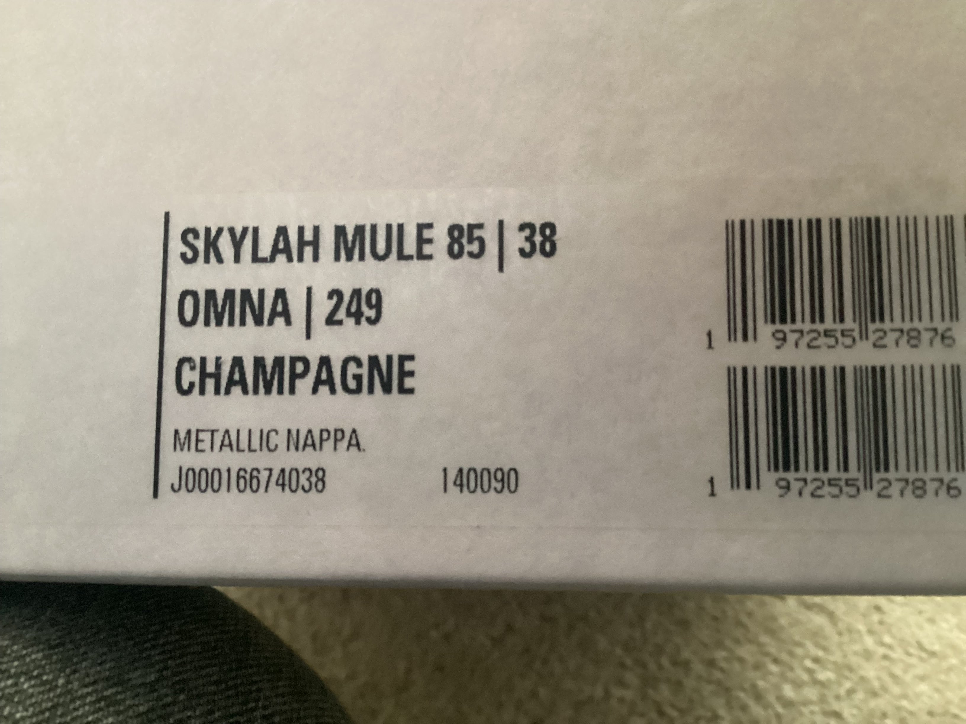 Jimmy Choo Gold Mules Size 38