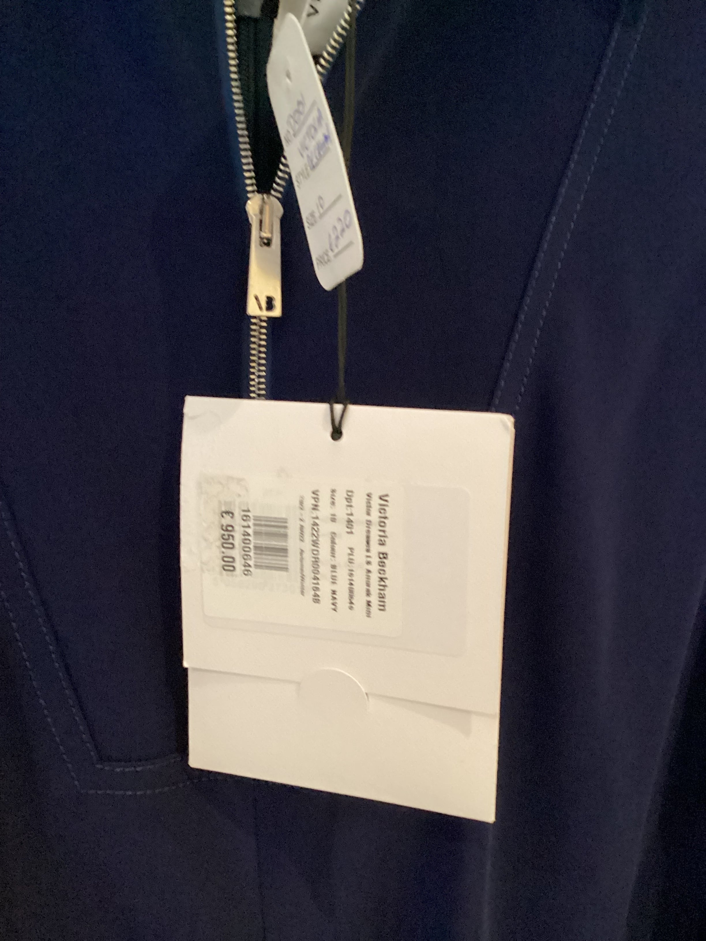 Victoria Beckham Flap Pocket Mini Dress Size 10