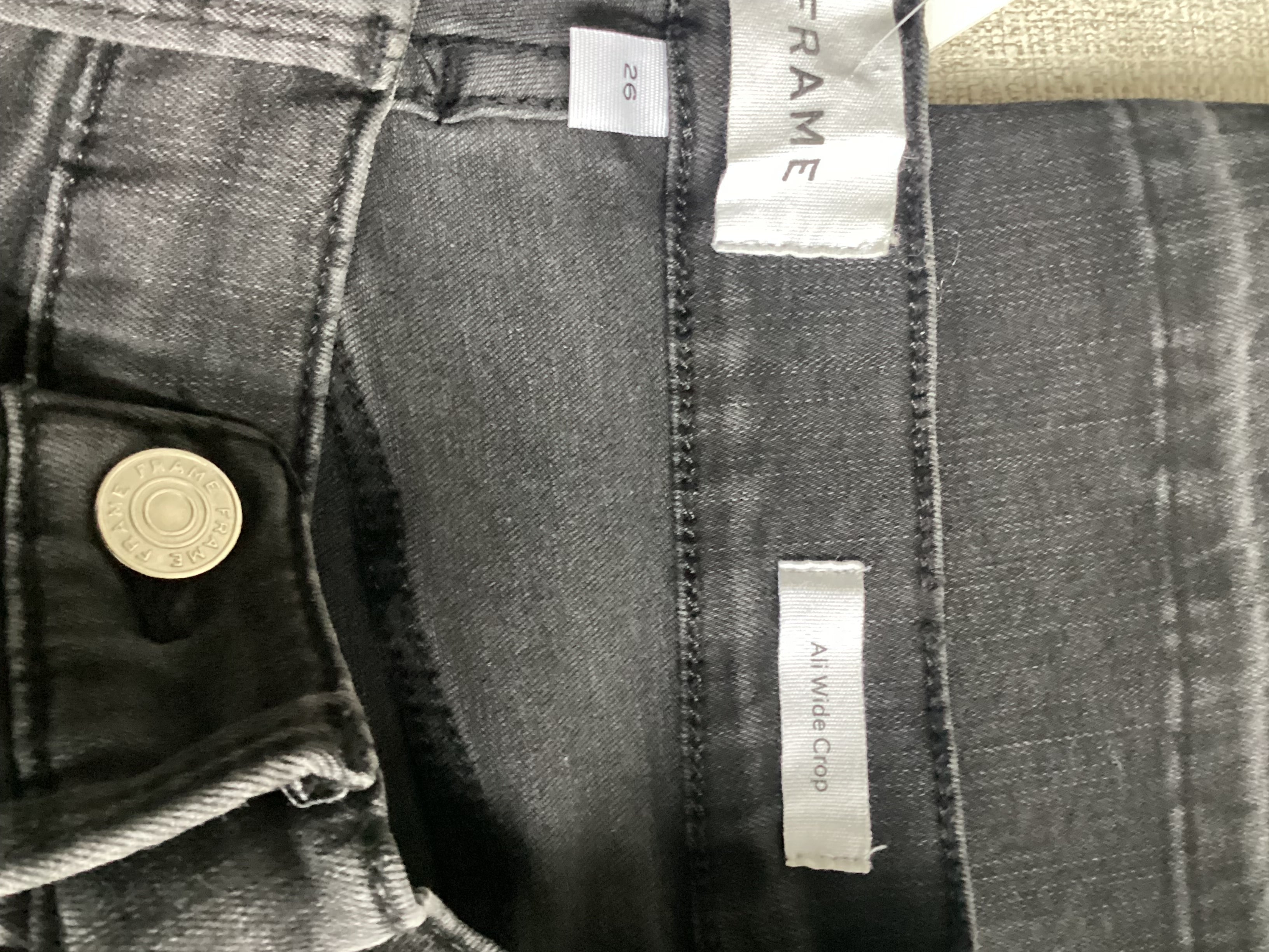 Frame Ali Wide Leg Crop Jeans Size 26