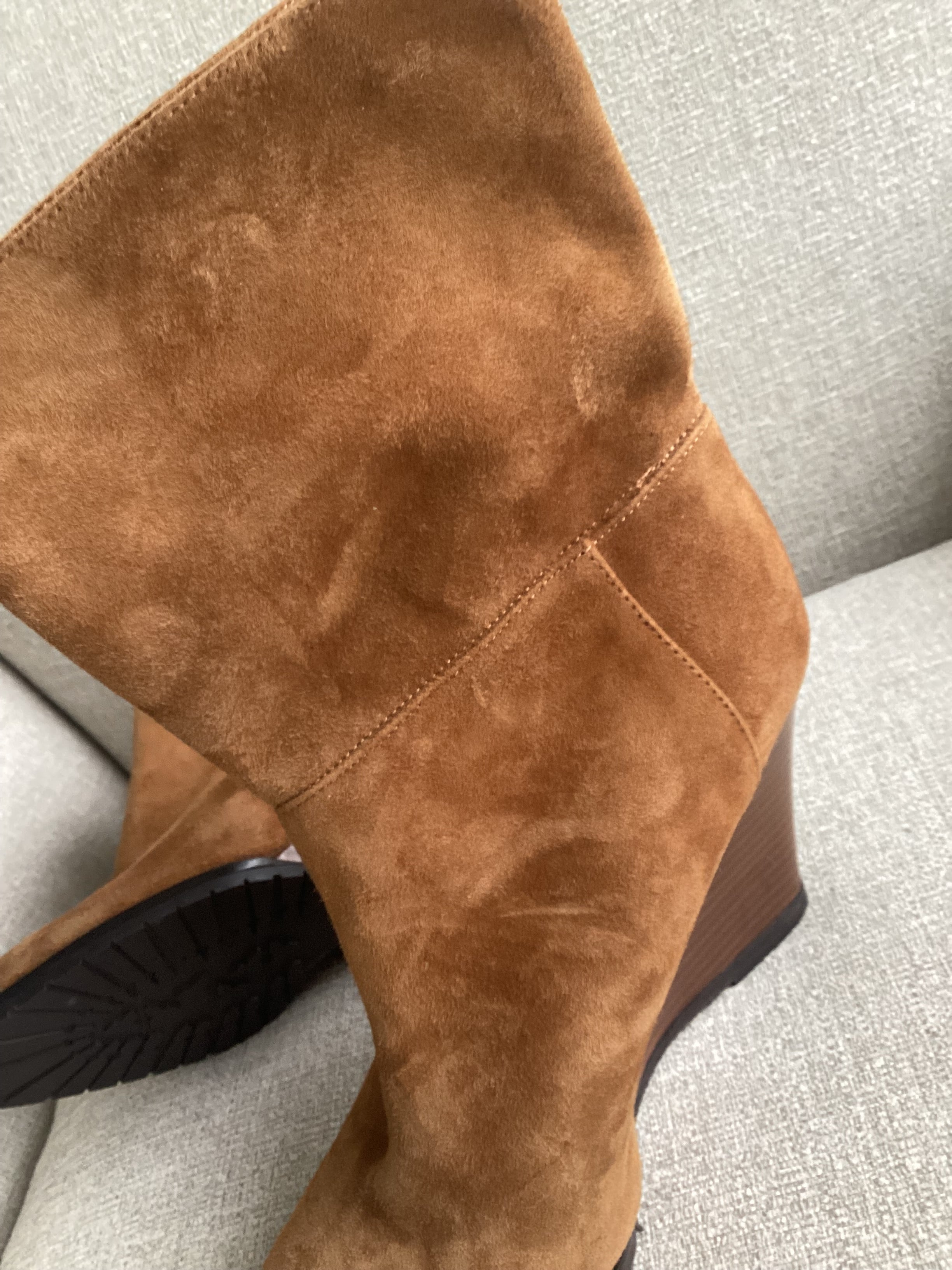 LK Bennett Brown Suede Boots Size 37