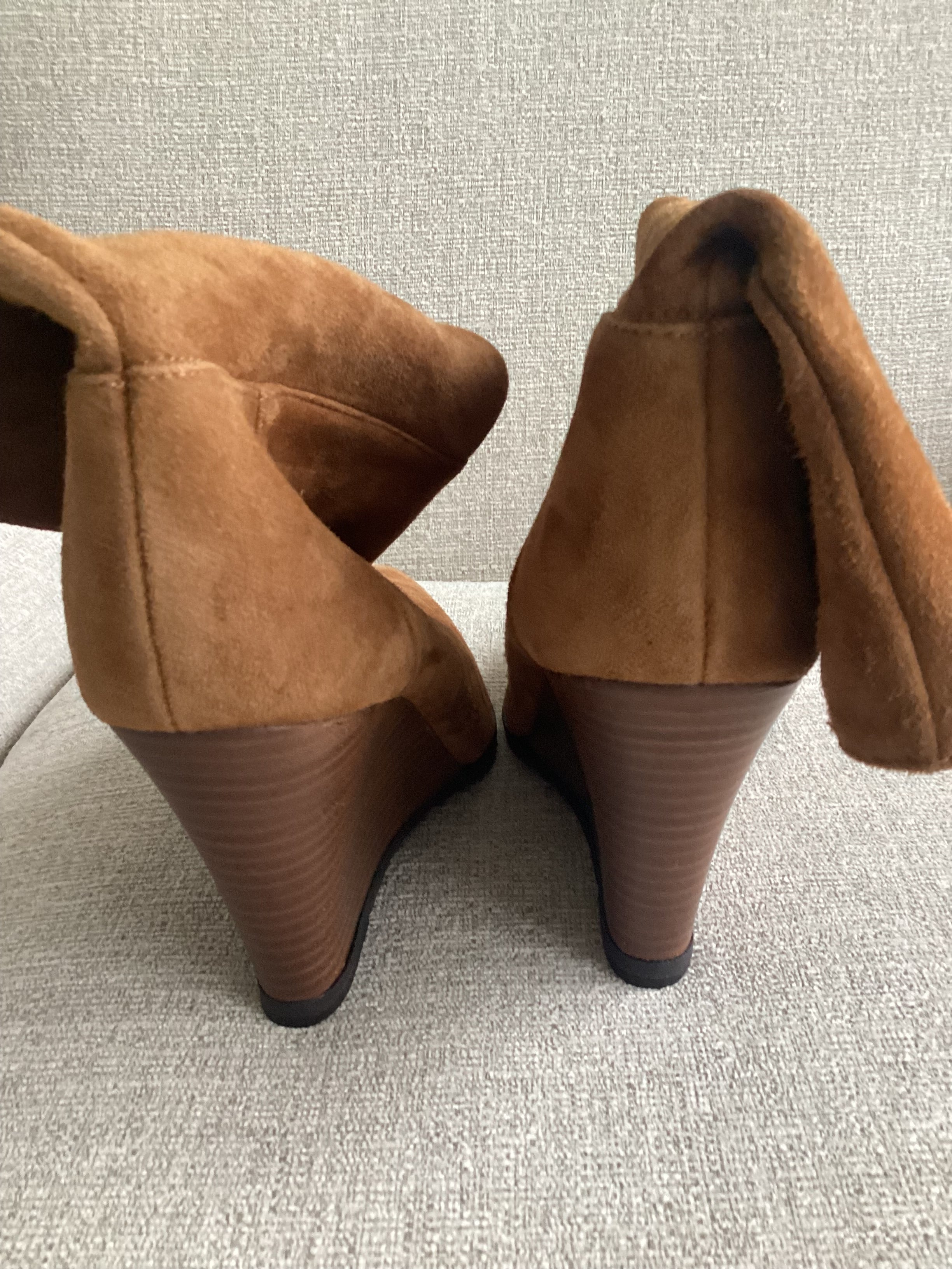 LK Bennett Brown Suede Boots Size 37