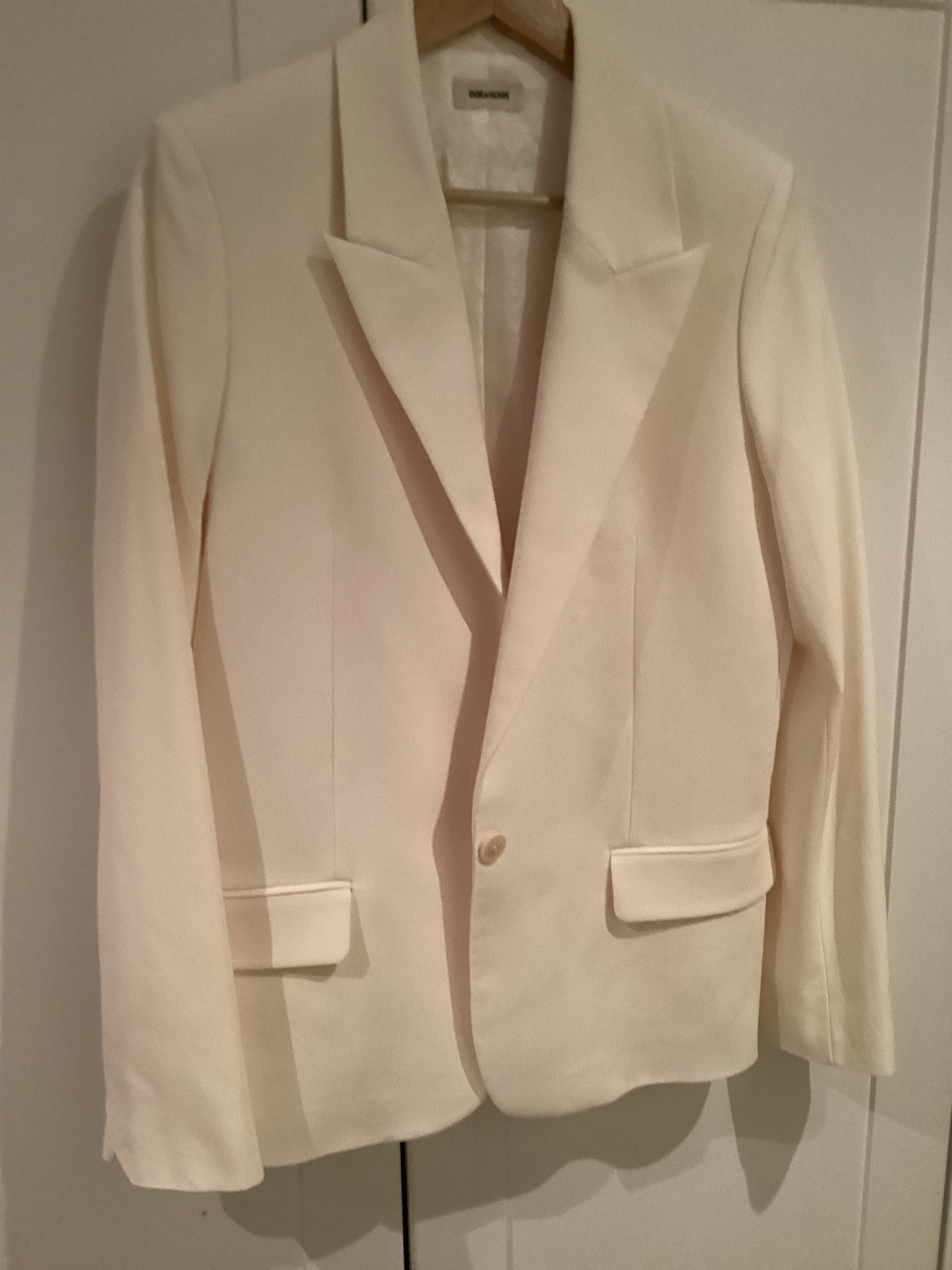 Zadig & Voltaire Cream Blazer Size 38
