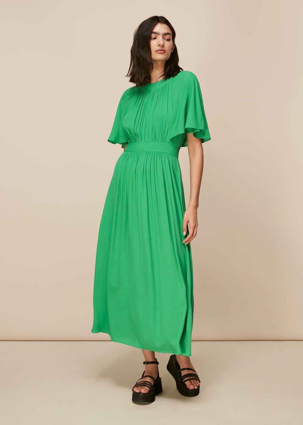 Whistles Green Dress Size 8