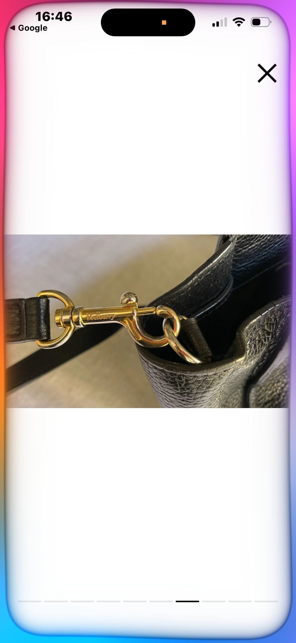 Mulberry Small Black Bayswater