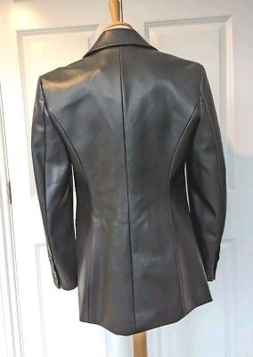 Mint Velvet Black Faux Leather Blazer Size 8
