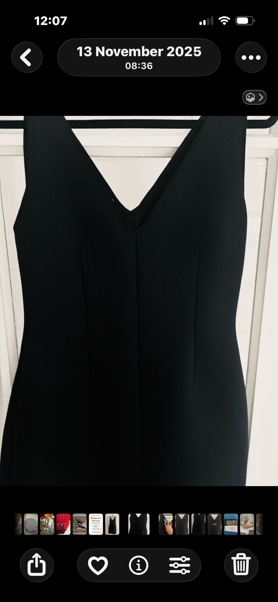 Prada Black Dress Size 12 (44)