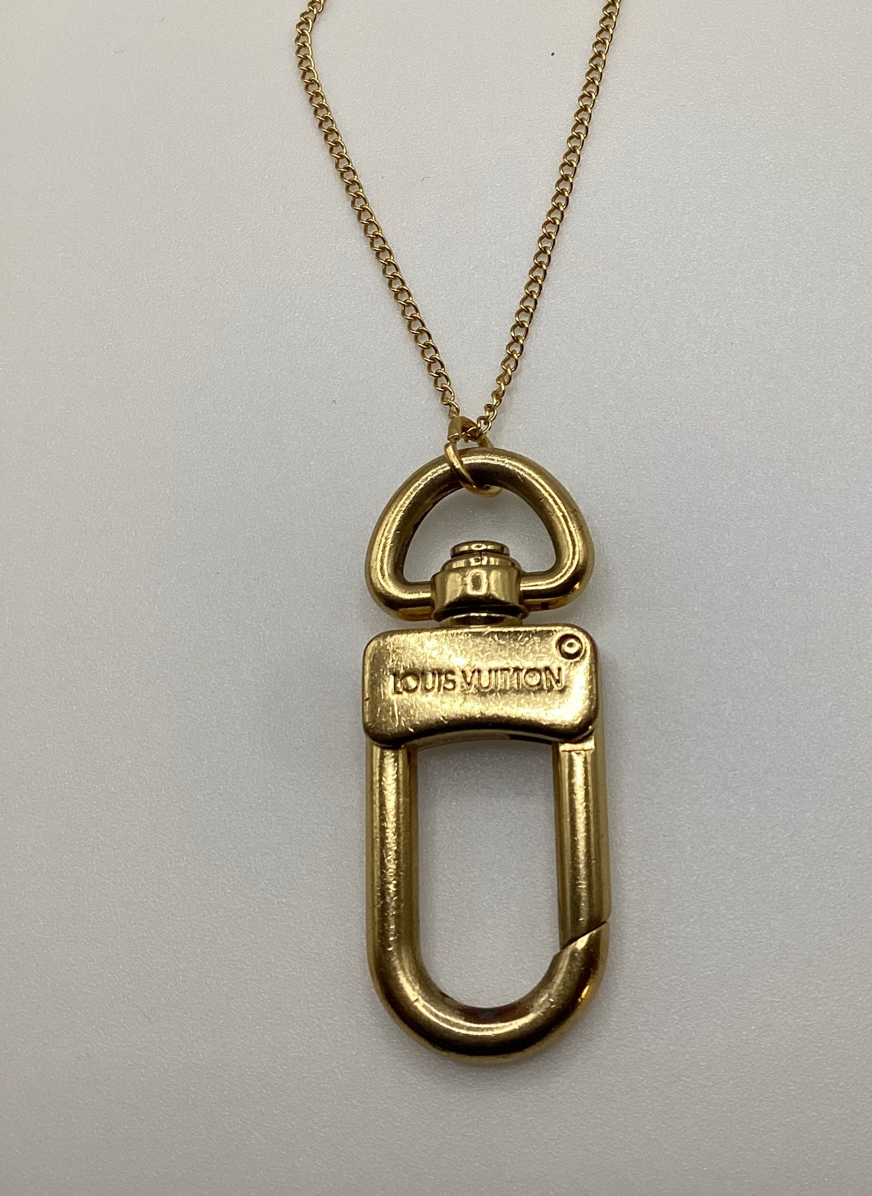 Repurposed Louis Vuitton Clasp Necklace
