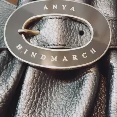 Anya Hindmarch Black Leather Tote